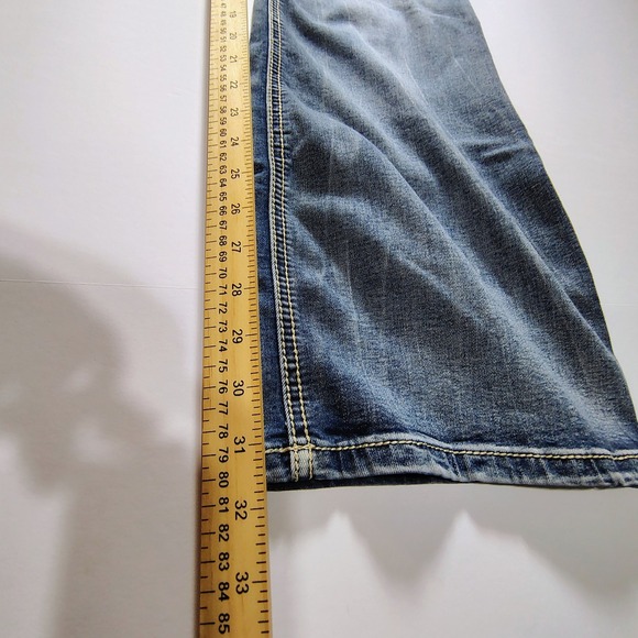 Twentyone Black by Rue21 Jeans Womens 11/12 Curvy Slim Boot Cut Embellished - Picture 9 of 16